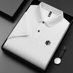 Men's Simple Loose Lapel Cotton Polo Shirt