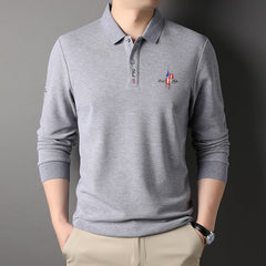 Men's Casual Embroidered Polo Shirt