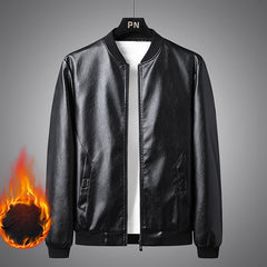 2022 Plus Size Men's Slim Leather Jacket