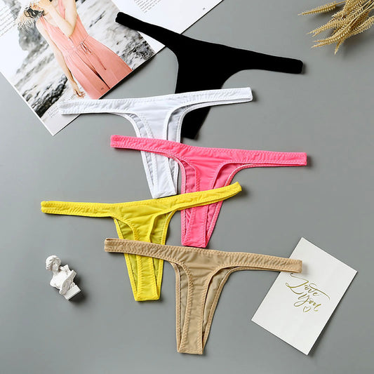 Ice Silk Transparent Sexy Thong