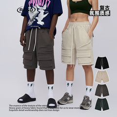 2023 Summer Multi Pocket Loose Cargo Shorts