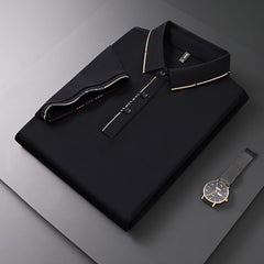 Men's Classic Lapel Solid Color POLO Shirt