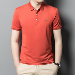 2023 New Men's High Quality Lapel Polo Shirt