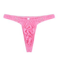 Men's Ice Silk Low Rise Detachable Thong