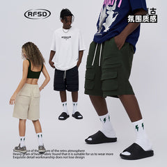2023 Summer Multi Pocket Loose Cargo Shorts