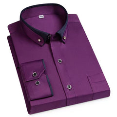 Men's Slim Fit Non-Iron Long Sleeve Shirt