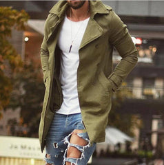 Men's Slim Fit Plus Size Windbreaker Casual Jacket