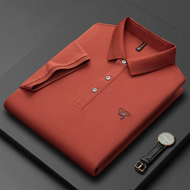 2023 New Men's High Quality Lapel Polo Shirt
