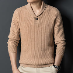 Men's Solid Color Casual Cashmere Sweater
