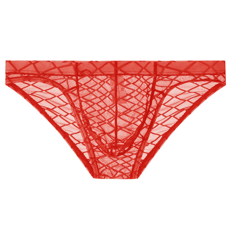 Men's Mesh Transparent Soft and Comfortable Briefs