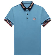 Men's ice silk casual polo shirt
