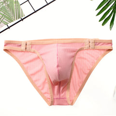 Men's Color-block Quick-drying Adjustable Size Briefs