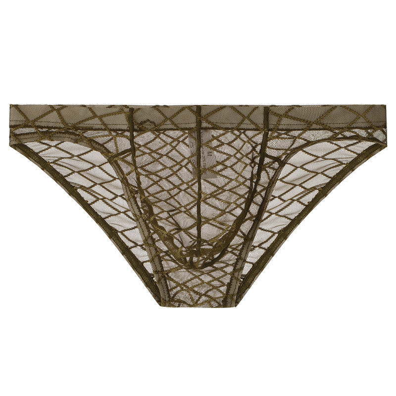 Men's Mesh Transparent Soft and Comfortable Briefs