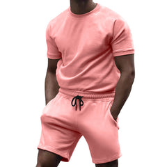 Men's Short Sleeve Sports Leisure Fitness Suit