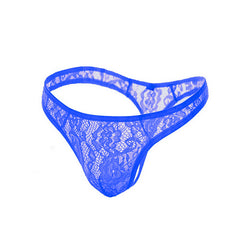 Men's Low Waist Lace Sexy Transparent Panties