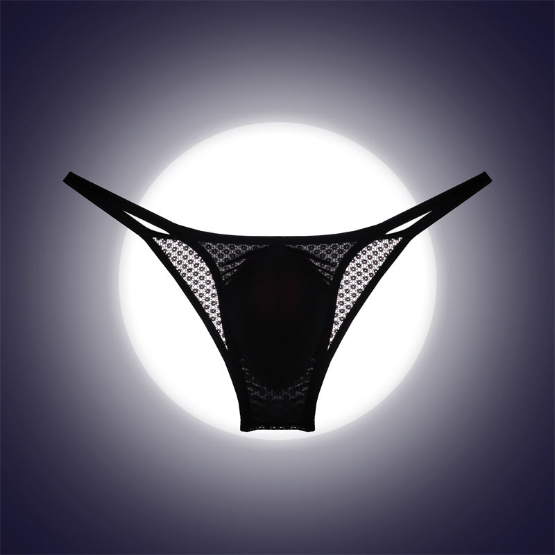 Men's Pouch Bag Mesh See-Through Ice Silk Underpants