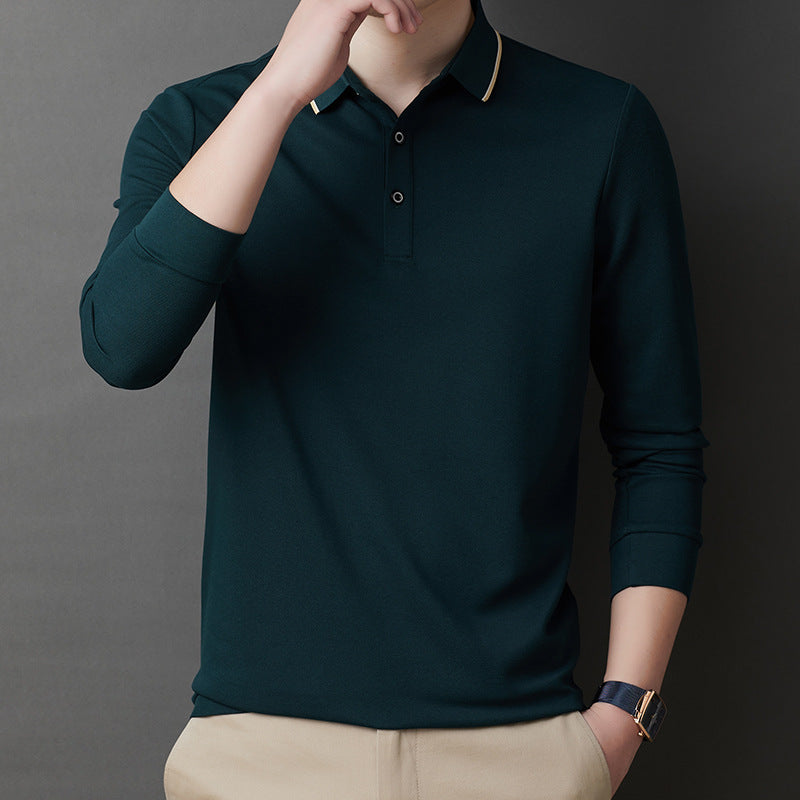Men's Cotton Lapel Polo Shirt