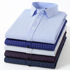 Men's Loose Plus Size Striped Shirt