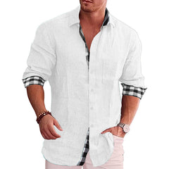 2022 Fall Casual Men's Cotton Linen Shirt