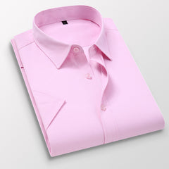 Men's Summer New Non-ironing Solid Color Shirt