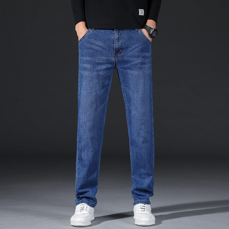 Men's Wear-resistant Loose Oversized High-waisted Straight-leg Jeans