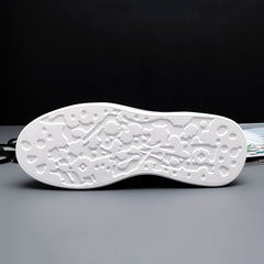 Men's High Top Comfortable Velcro White Shoes