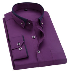 Men's Slim Fit Non-Iron Long Sleeve Shirt