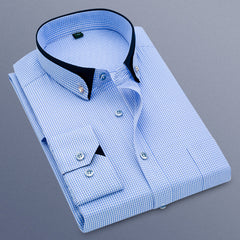 New Business Casual Plaid Shirt