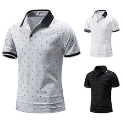 Men's Lapel Printed POLO Shirt