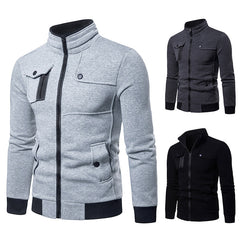 Men's Stand Collar Multi Pocket Jacket