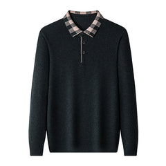 2022 Business Casual Solid Color Wool Knit Sweater