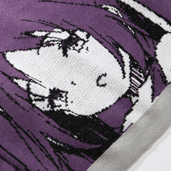 Men's Anime Jacquard Sweater