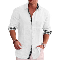 2022 Fall Casual Men's Cotton Linen Shirt