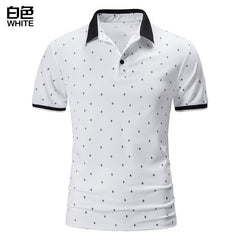 Men's Lapel Printed POLO Shirt