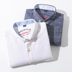 Men's Summer New Linen Slim Fit Casual Business Shirts