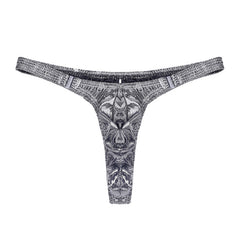 Men's Ice Silk Low Rise Detachable Thong