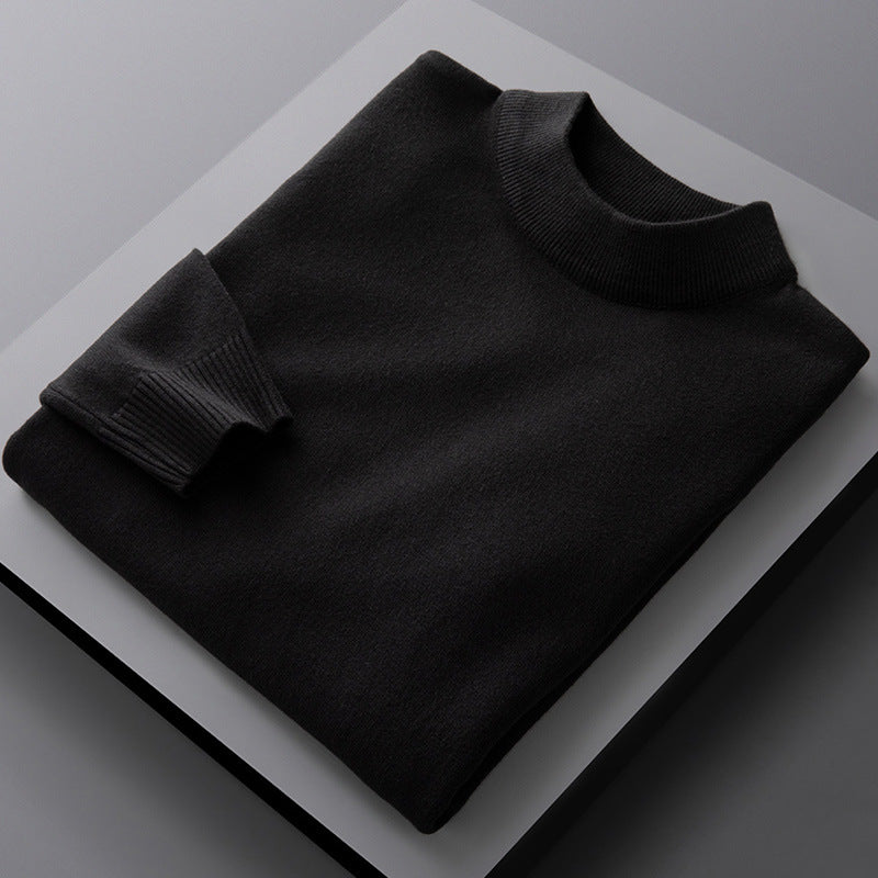 Winter Solid Color Half Turtleneck Sweater