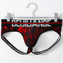 Men's Printed Low Rise Cotton Breathable Thong