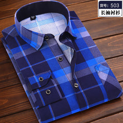 Pure cotton men's printed shirt