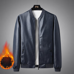 2022 Plus Size Men's Slim Leather Jacket