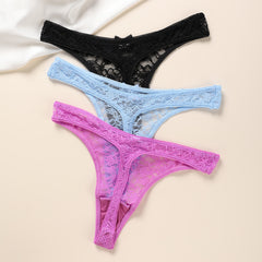 Men's Embroidered Sexy Lace Thong