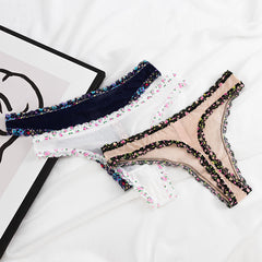 Lace Sexy Low Waist See-through Thong