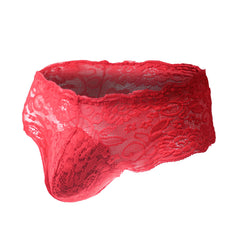 Men's Sexy Lace Sheer Mesh Low Waist Panties