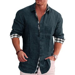 2022 Fall Casual Men's Cotton Linen Shirt