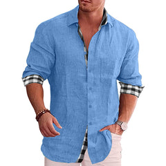 2022 Fall Casual Men's Cotton Linen Shirt