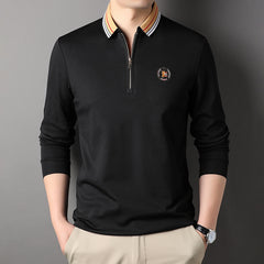 Men's Half Zip Polo Shirt