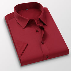 Men's Summer New Non-ironing Solid Color Shirt