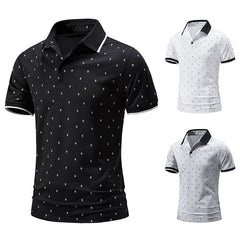 Men's Lapel Printed POLO Shirt