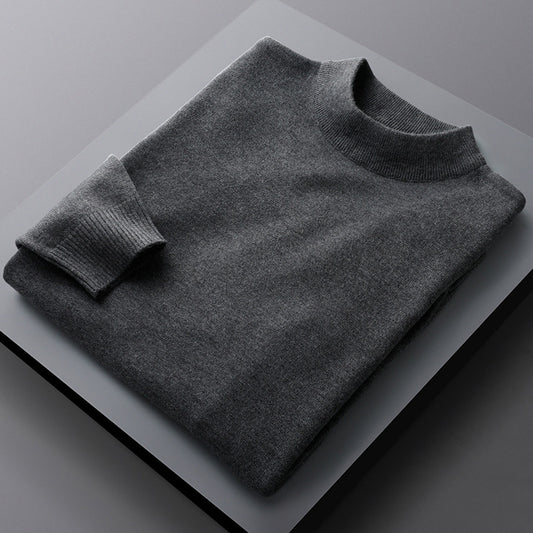 Winter Solid Color Half Turtleneck Sweater