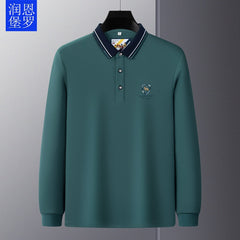 Business Loose Embroidered Polo Shirt